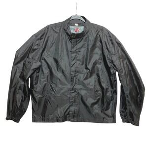 Joe Rocket Moto Racing Jacket Mens XL Black Lightweight Polyester Windbreaker